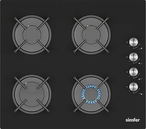 Simfer 3046 Siyah Klasik Ankastre Cam Ocak