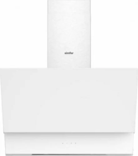 Simfer 9614 60 cm Beyaz Duvar Tipi Eğik Cam Davlumbaz